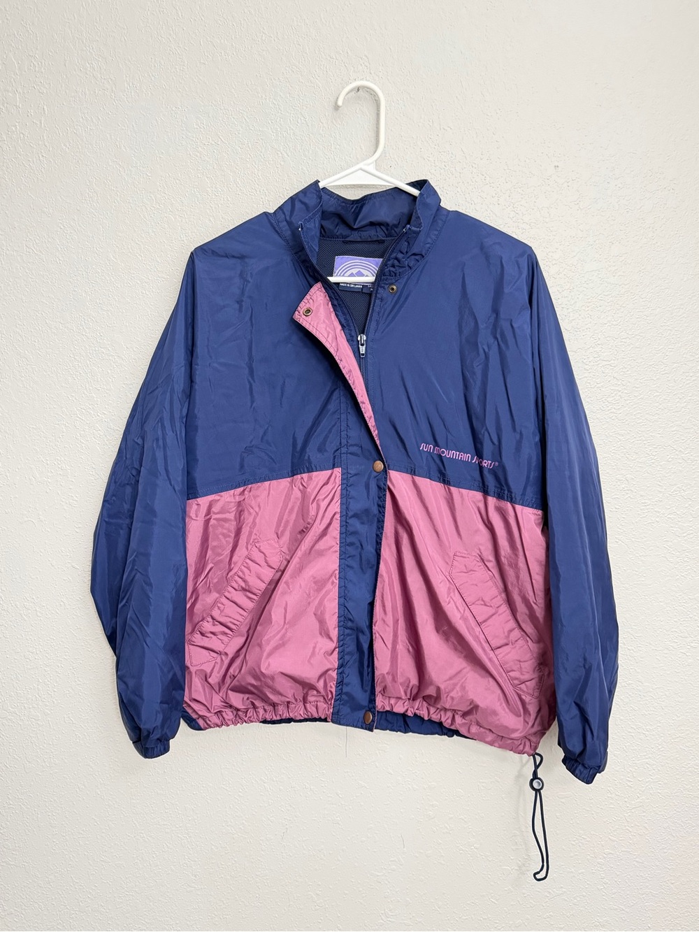 Vintage Sun Mountain Sports Windbreaker Jacket Golf Full Zip Lightweight Medium